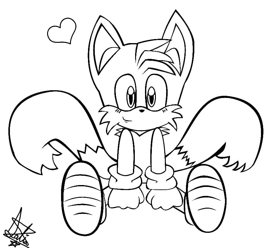 Desenhos de Desenho Tails para crianças para colorir