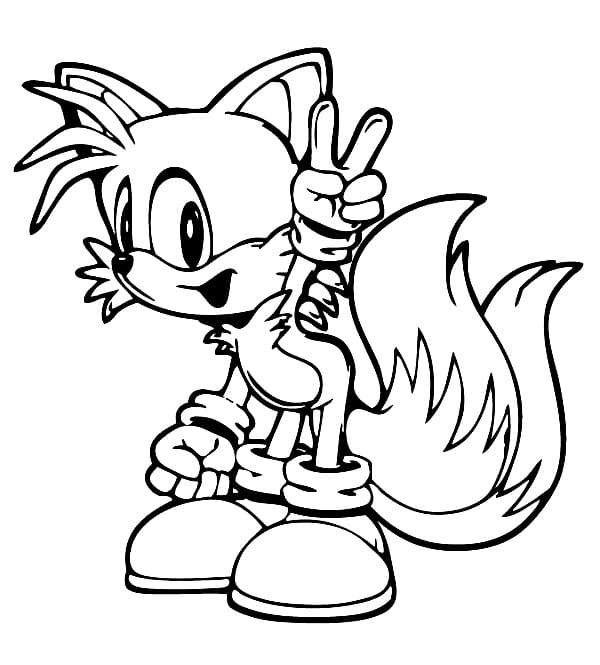 Desenhos de Desenho Tails para imprimir grátis para colorir