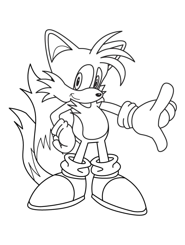 Desenhos de Imagem de Tails para colorir