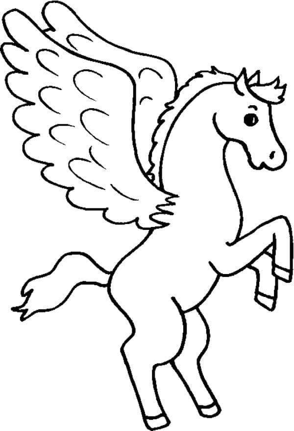 Desenhos de Pegasus Para Colorir