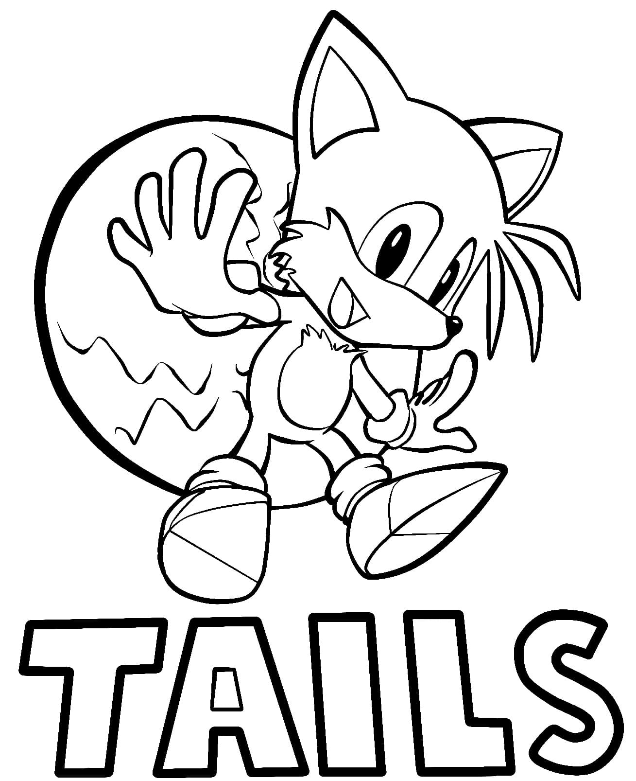 Desenhos de Tails grátis para colorir