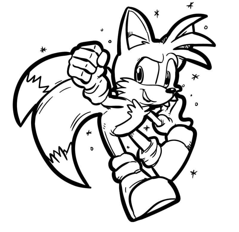 Desenhos de Tails para imprimir grátis para colorir