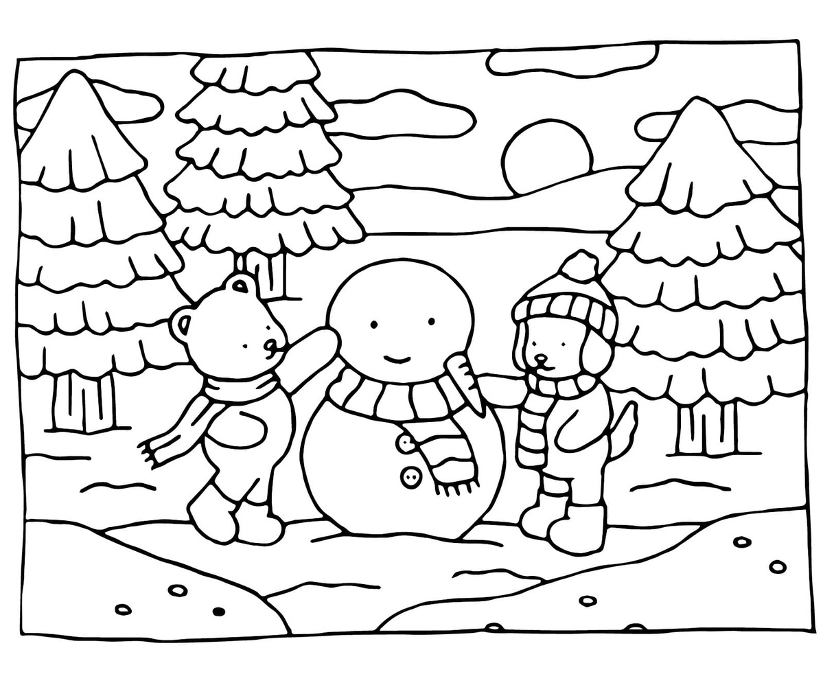 Desenhos de Desenhar Bobbie Goods Inverno para colorir