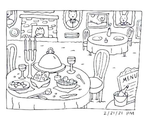 Desenhos de Desenhar Bobbie Goods Restaurante para colorir