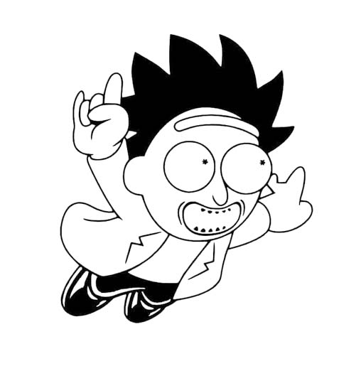 Desenhos de Desenhar Chibi Rick Sanchez para colorir