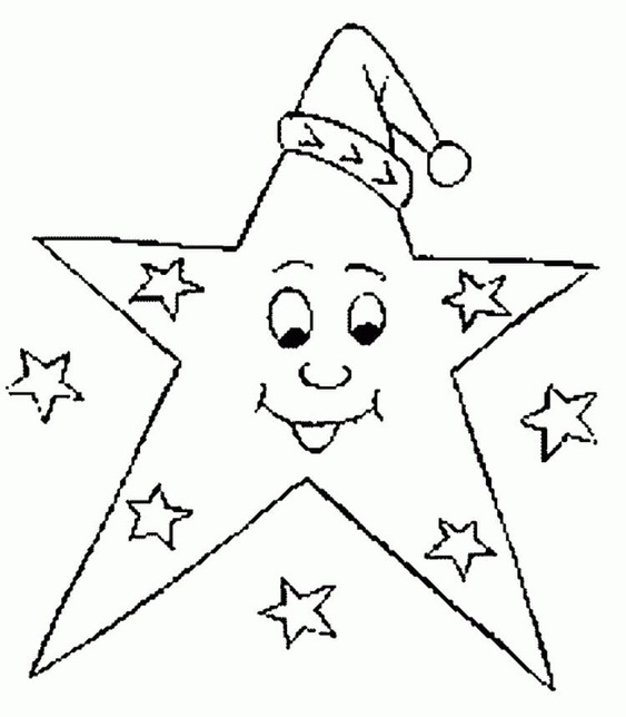 Desenhos de Desenhar Estrelas de Natal para colorir