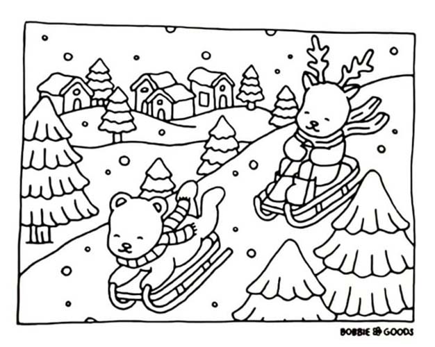 Desenhos de Desenhar Inverno Bobbie Goods para colorir