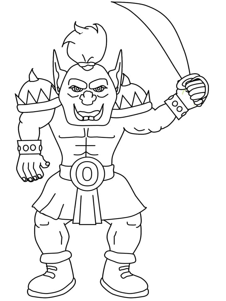 Desenhos de Desenhar Orc Engraçado para colorir