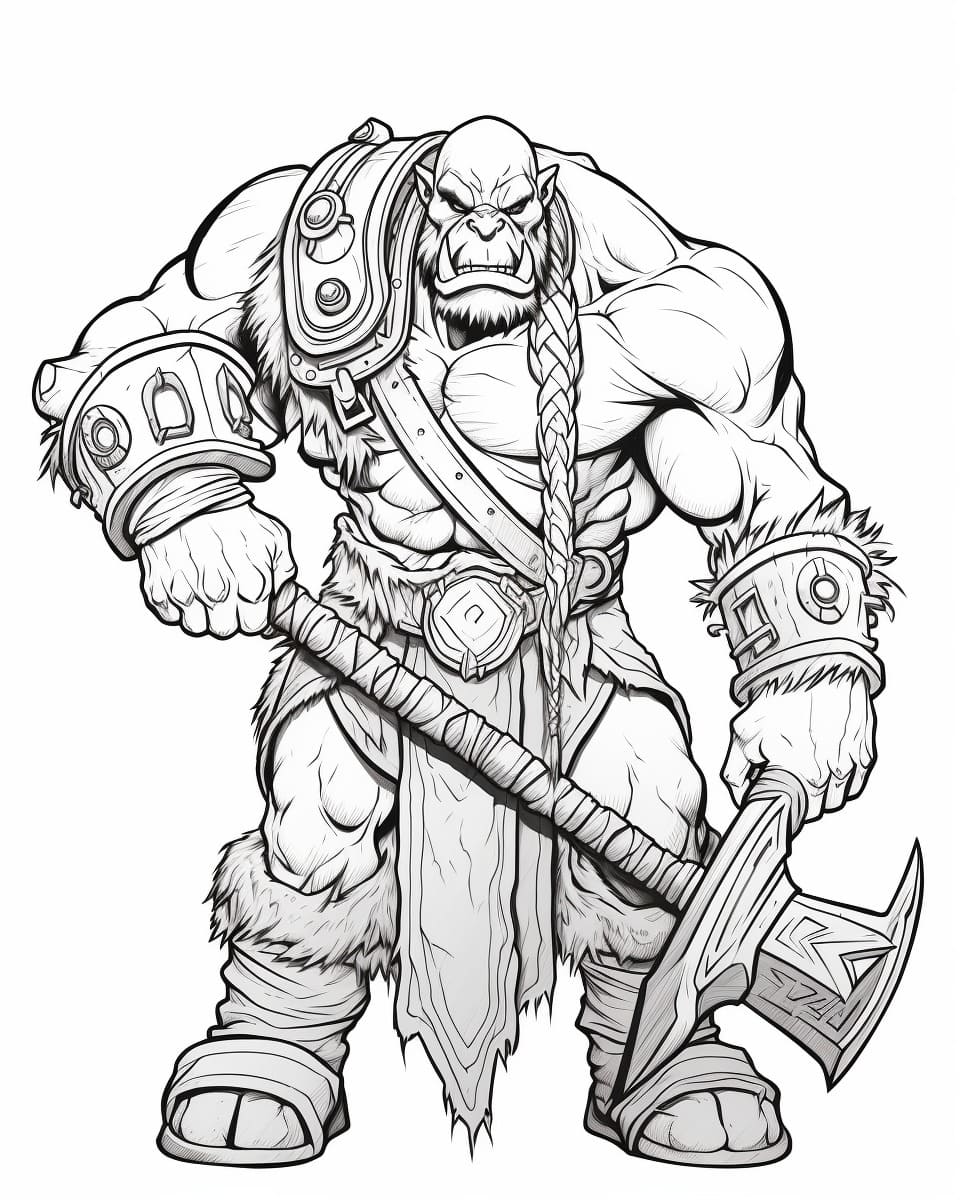 Desenhos de Desenhar Orc Imprimir para colorir