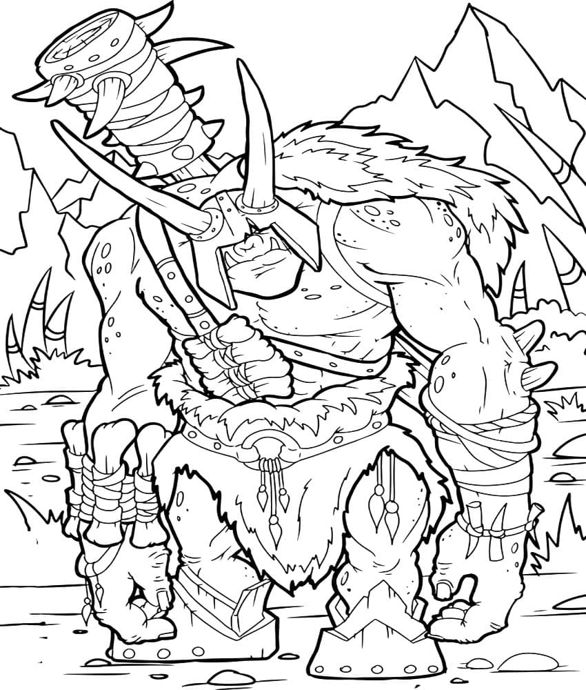 Desenhos de Desenhar Orc grátis imprimir para colorir