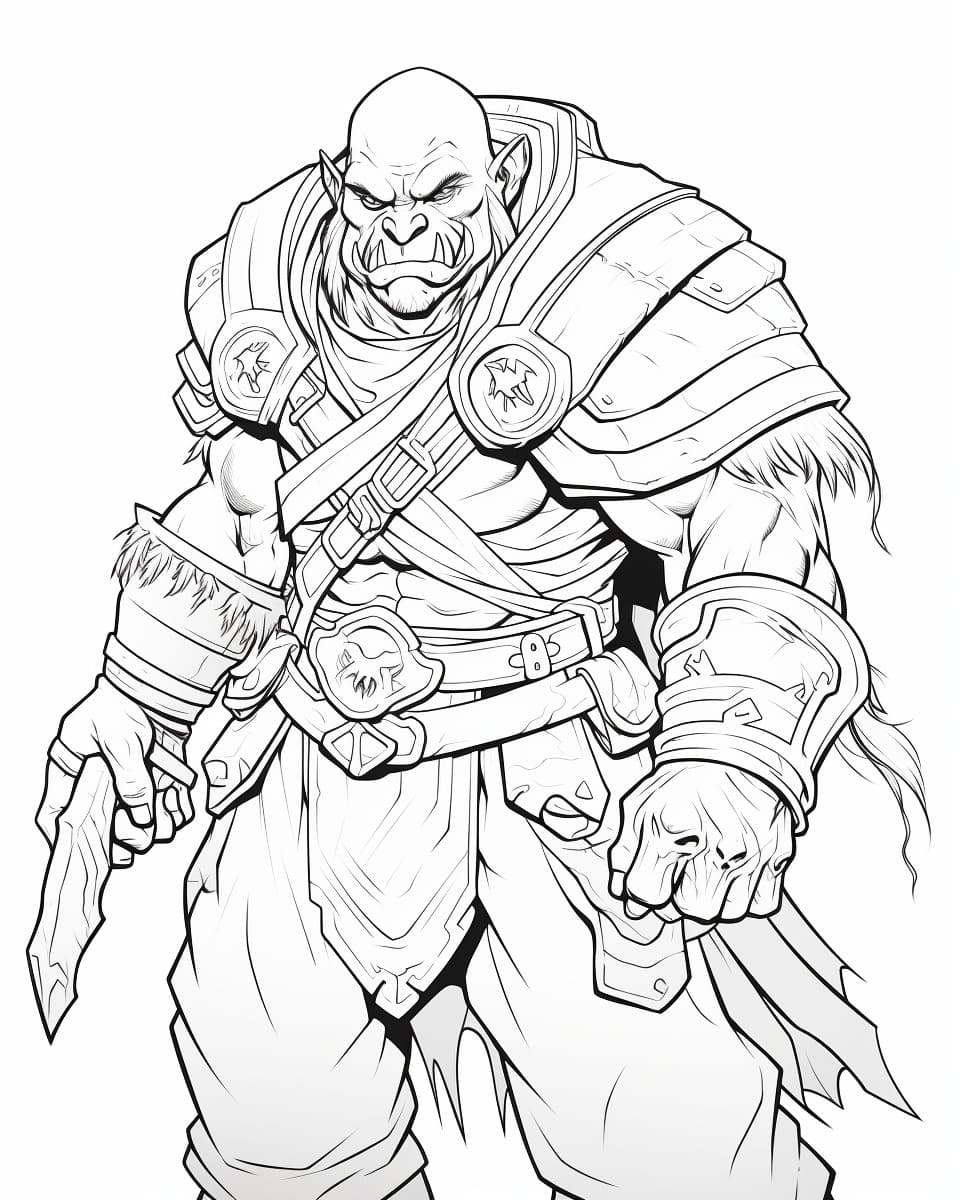 Desenhos de Desenhar Orc grátis para colorir