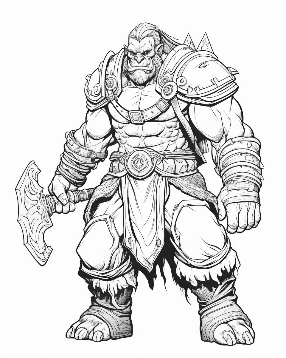 Desenhos de Desenhar Orc para Imprimir para colorir