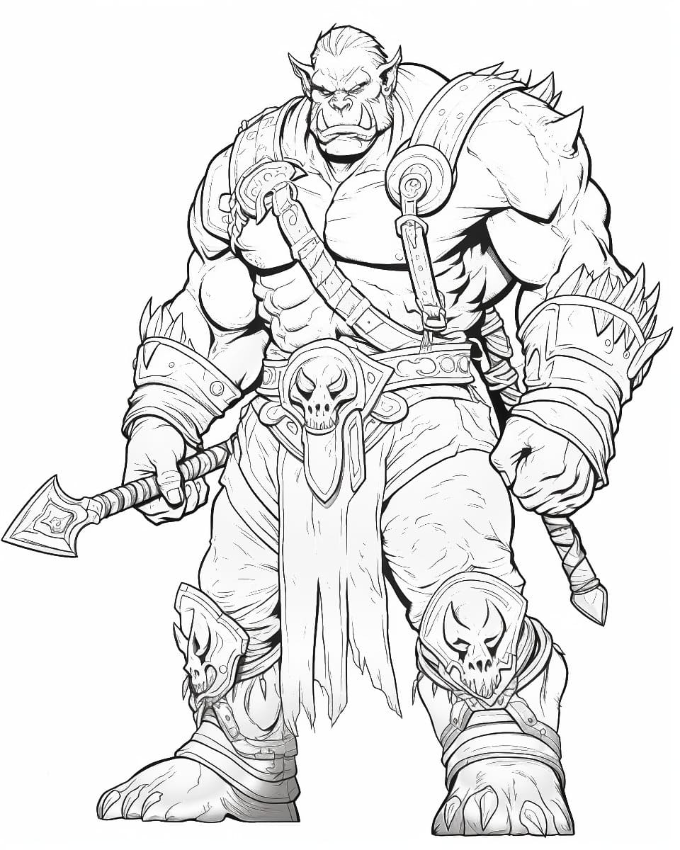 Desenhos de Desenhar Orc para imprimir grátis para colorir