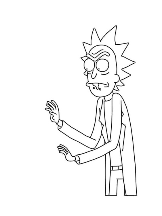 Desenhos de Desenhar Rick Sanchez para imprimir para colorir