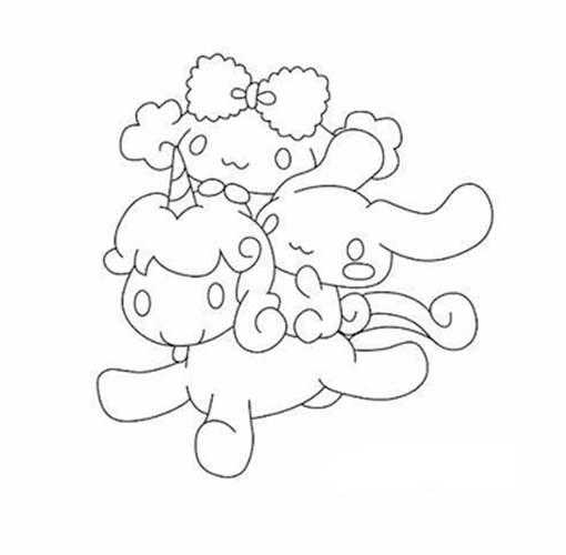 Desenhos de Desenhar contorno da imagem Cinnamoroll para colorir