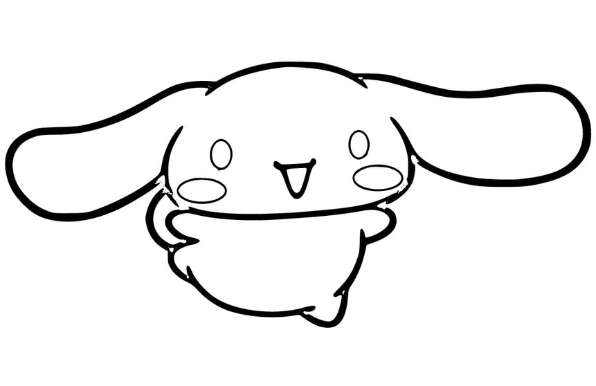 Desenhos de Desenhe Cinnamoroll Alegre para colorir