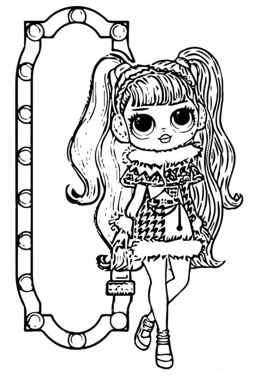 Desenhos de Desenhe Dollie Winter Disco LOL OMG para colorir