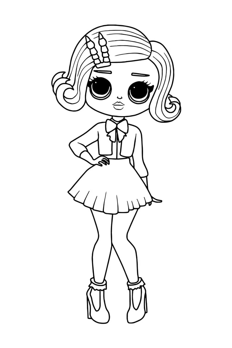 Desenhos de Desenhe LOL OMG Aristocrat Girl para colorir