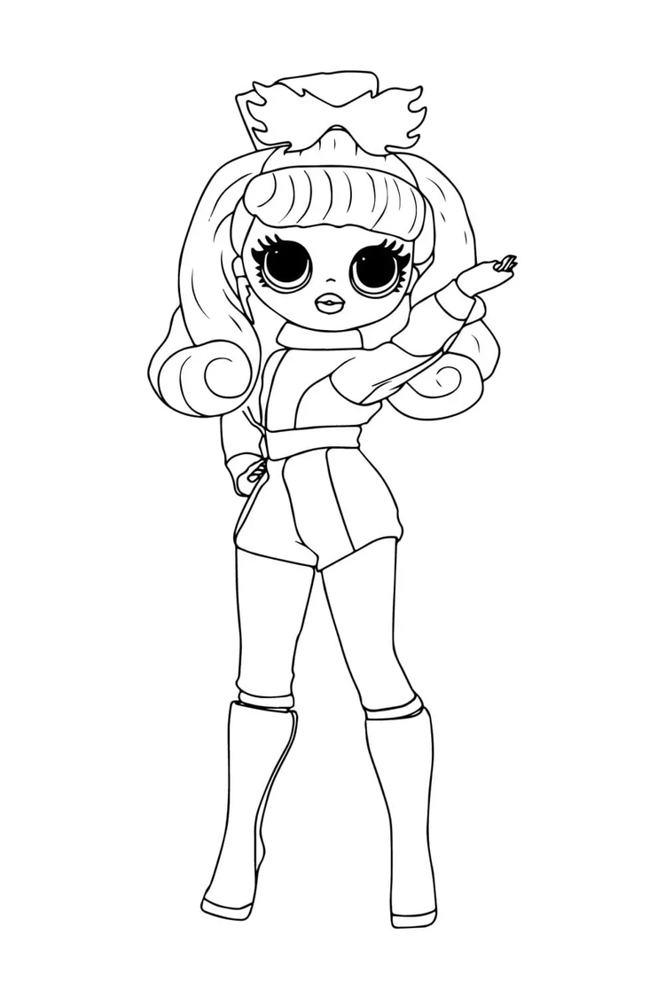 Desenhos de Desenhe LOL OMG Big Sister Racer para colorir