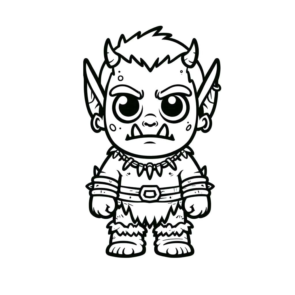 Desenhos de Desenhe Orc 1 para colorir