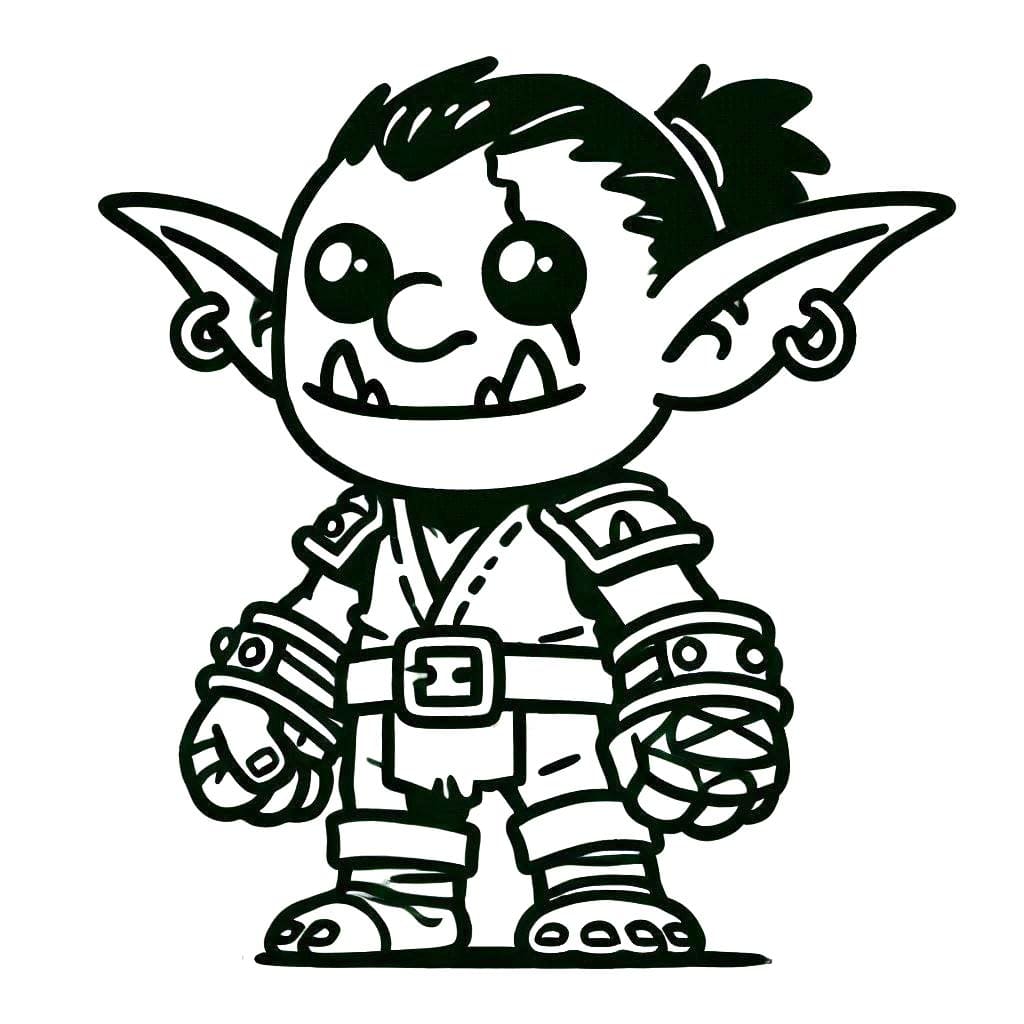 Desenhos de Desenhe Orc 10 para colorir