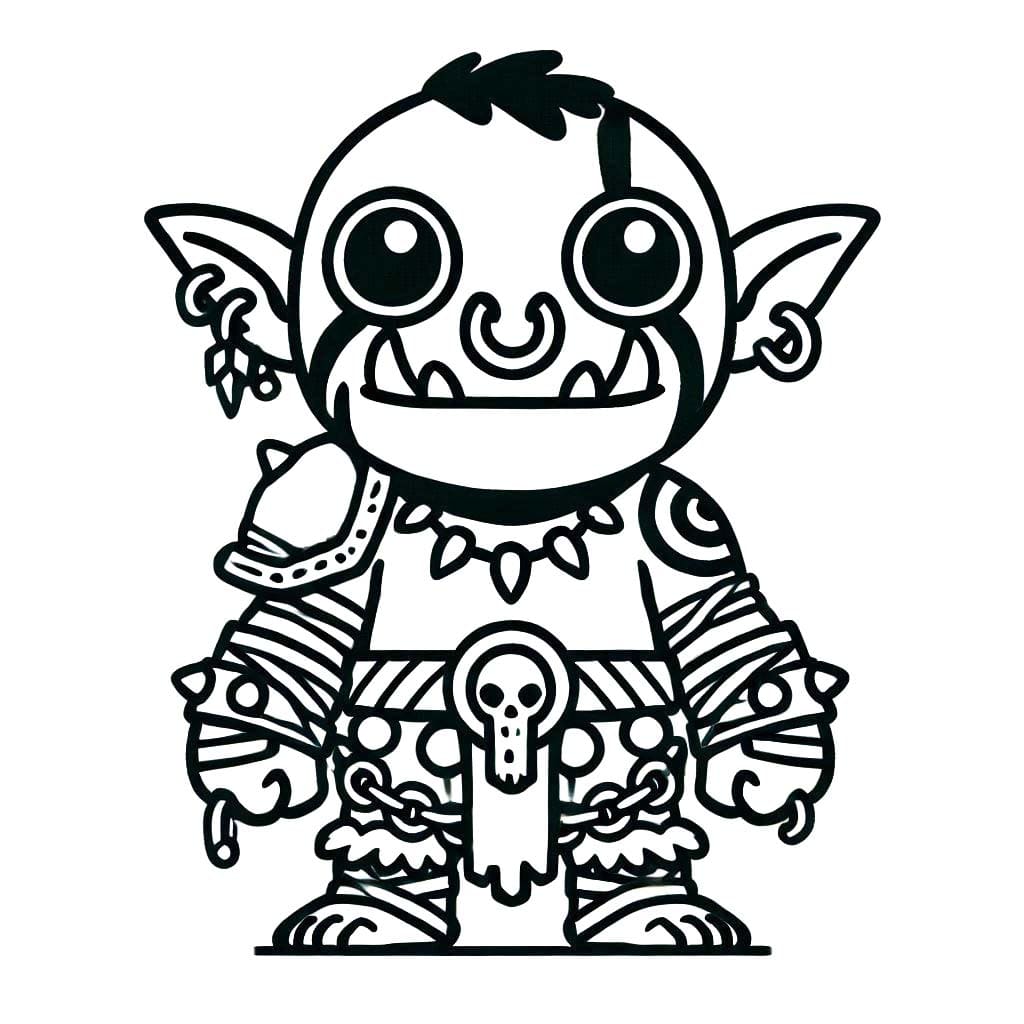 Desenhos de Desenhe Orc 11 para colorir