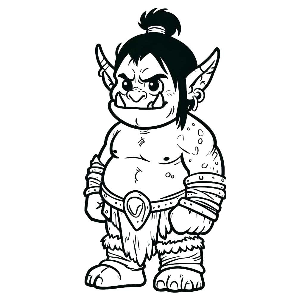 Desenhos de Desenhe Orc 4 para colorir