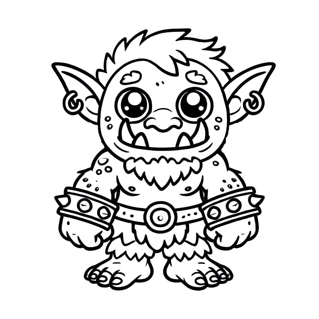 Desenhos de Desenhe Orc 5 para colorir