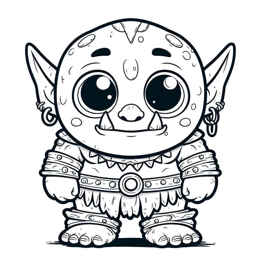 Desenhos de Desenhe Orc 8 para colorir