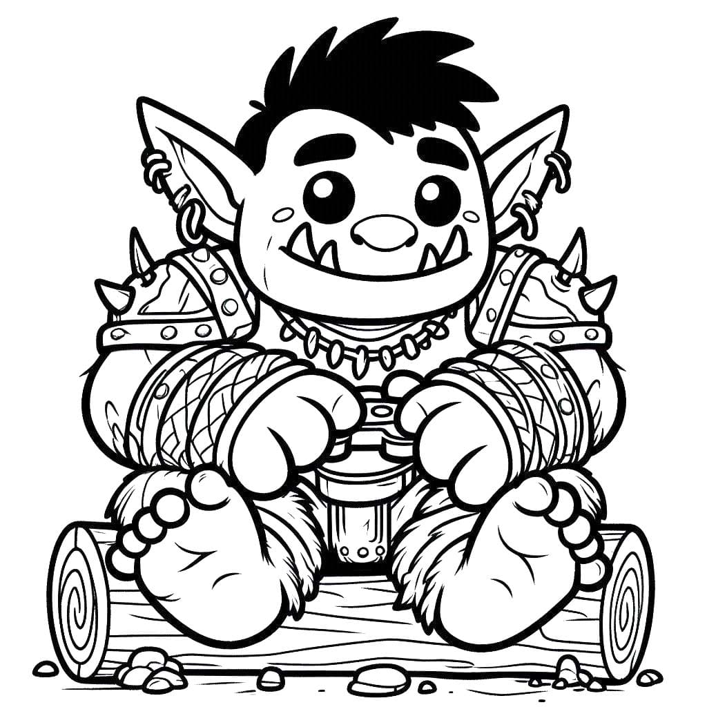 Desenhos de Desenhe Orc 9 para colorir