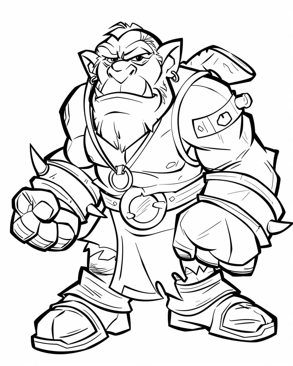 Desenhos de Desenhe Orc grátis para colorir