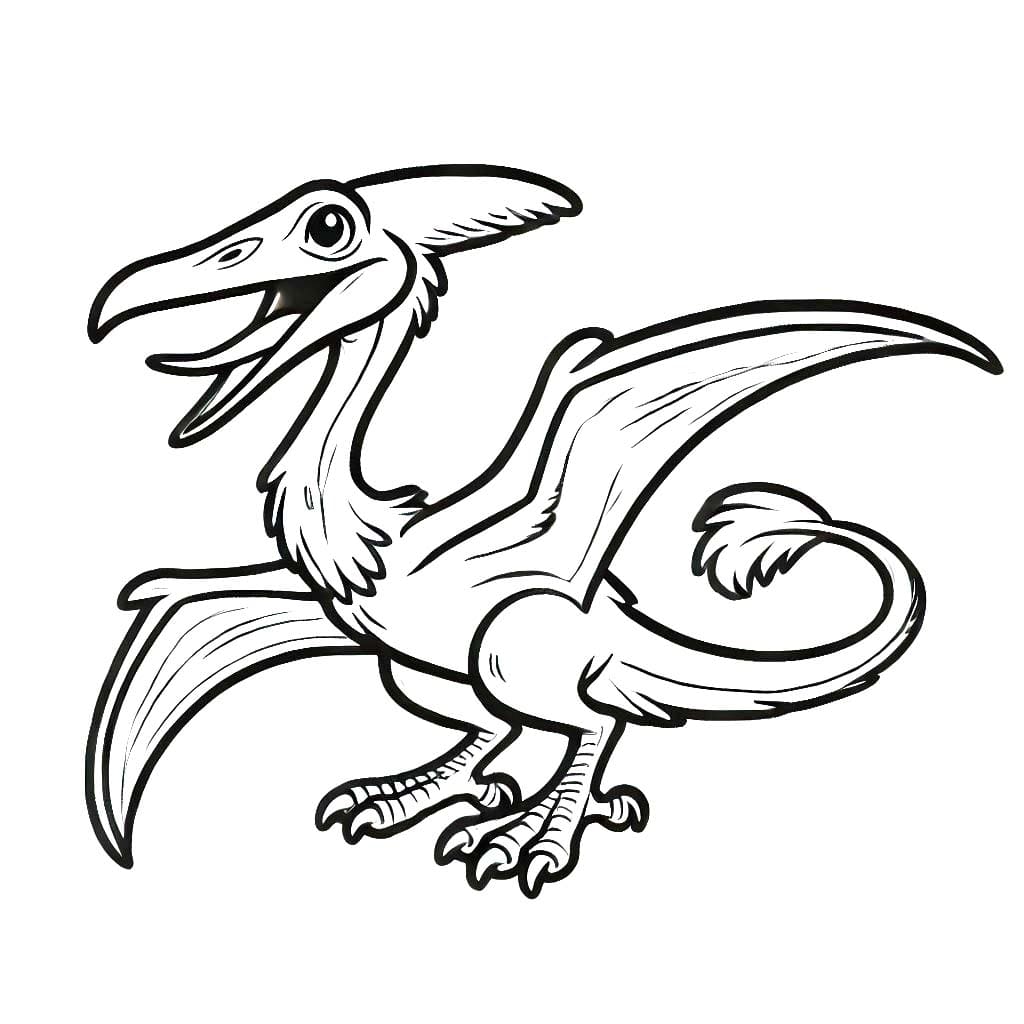 Desenhos de Desenhe Pterodáctilo 3 para colorir