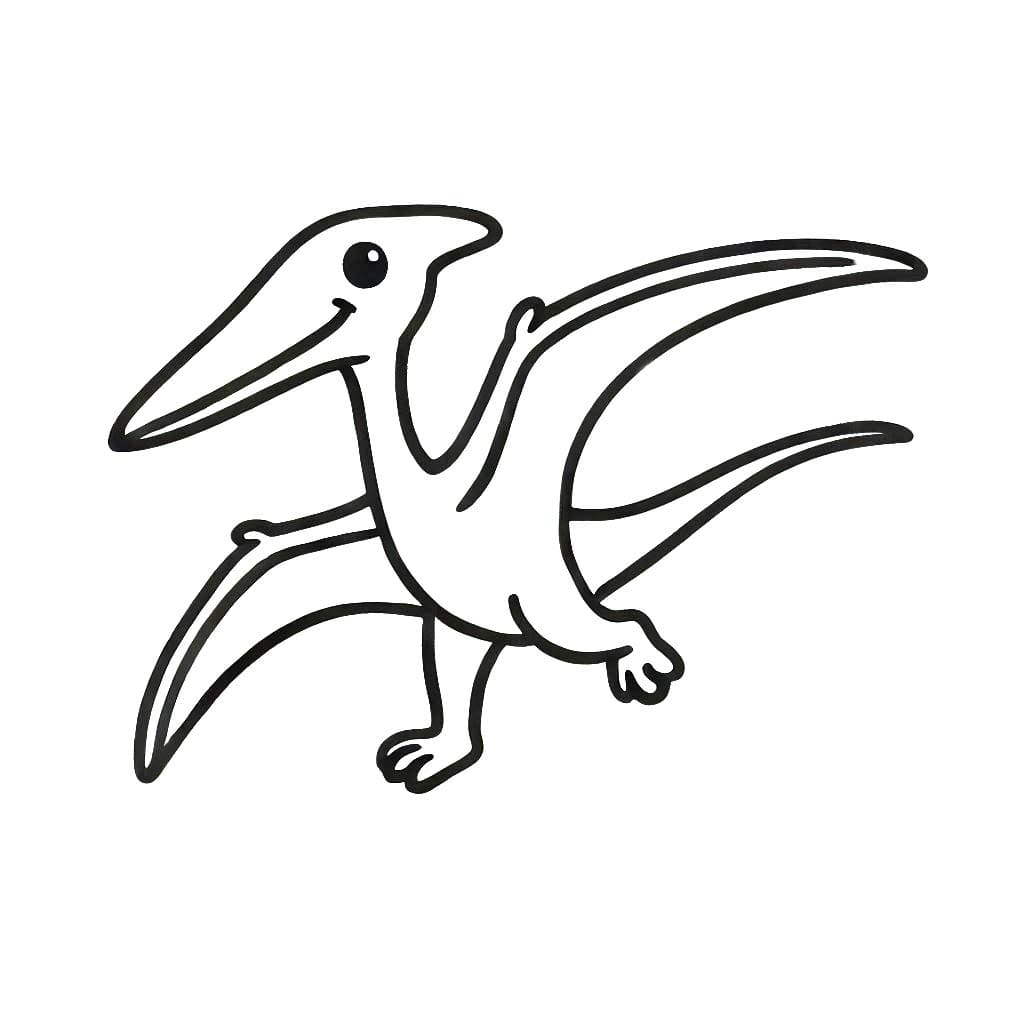 Desenhos de Desenhe Pterodáctilo 5 para colorir