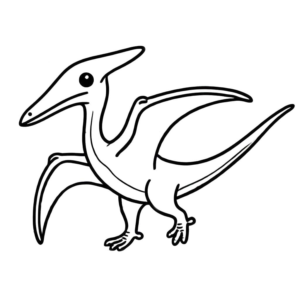 Desenhos de Desenhe Pterodáctilo 6 para colorir