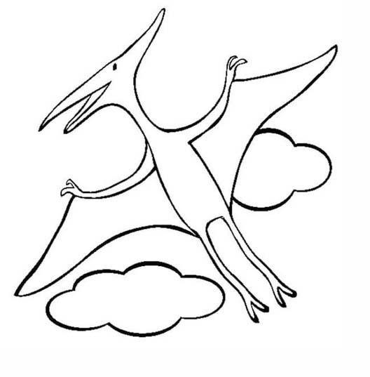 Desenhos de Desenhe Pterodáctilo grátis divertido para colorir