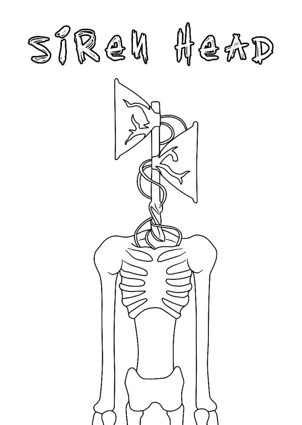 Desenhos de Desenhe Siren Head Imprimível para colorir