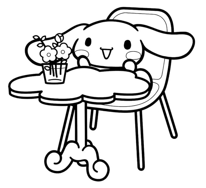 Desenhos de Desenhe a adorável Cinnamoroll para colorir