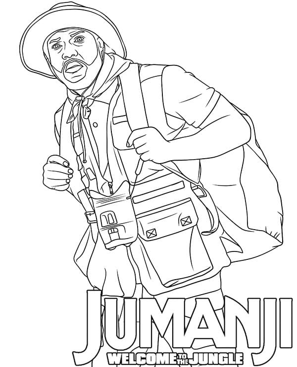 Desenhos de Desenhe grátis Jumanji simples para colorir