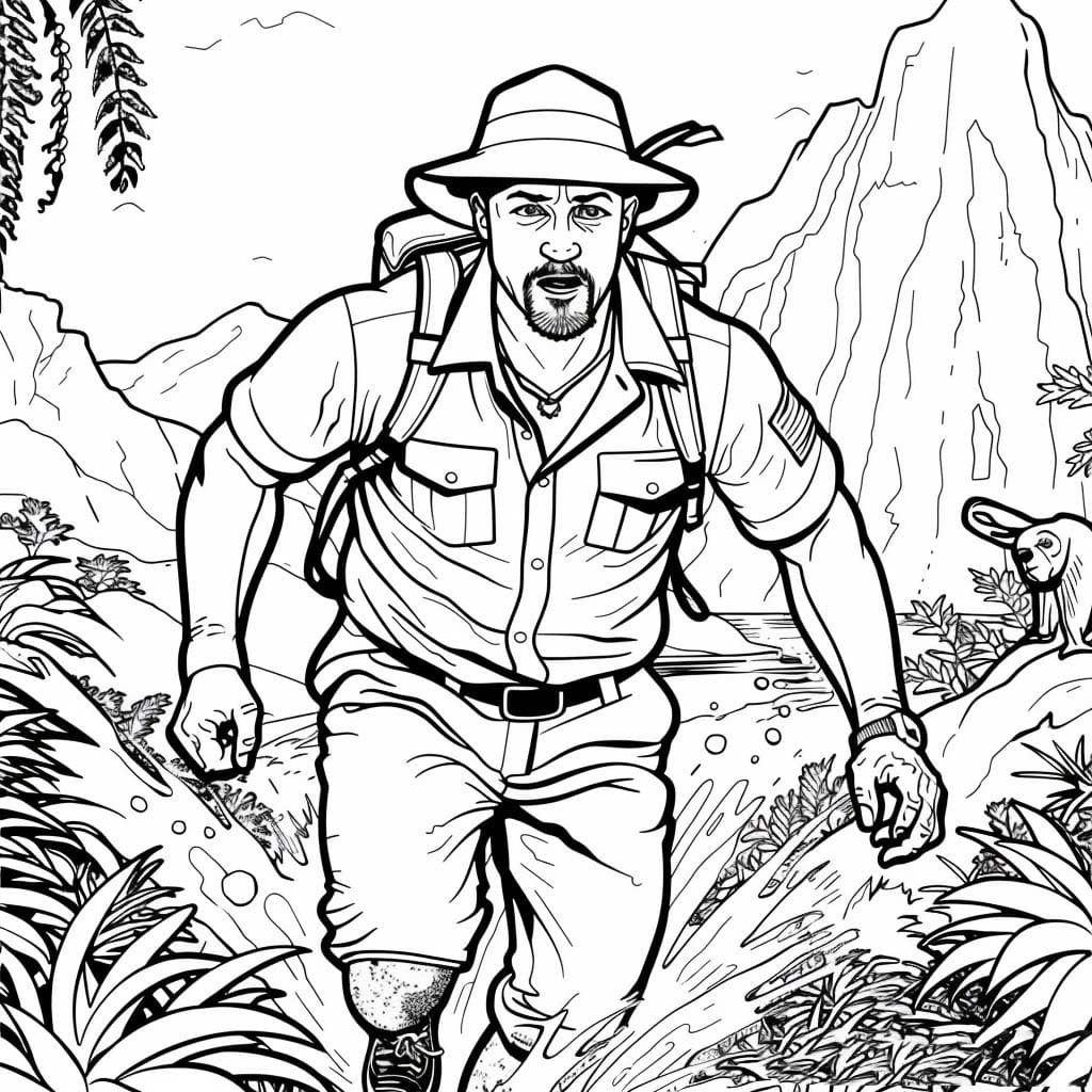 Desenhos de Desenhe grátis Jumanji para colorir