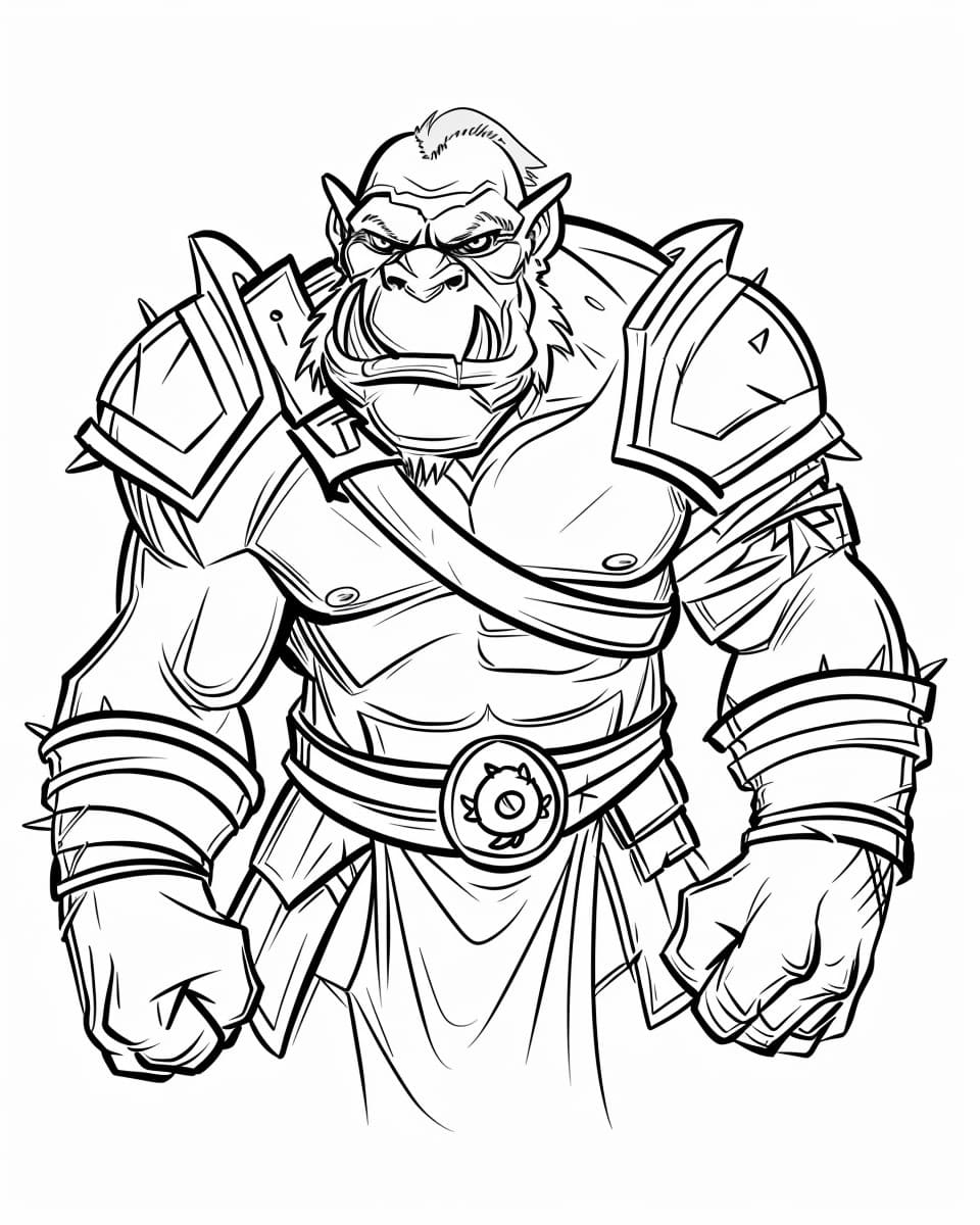 Desenhos de Desenhe grátis Orc para imprimir para colorir