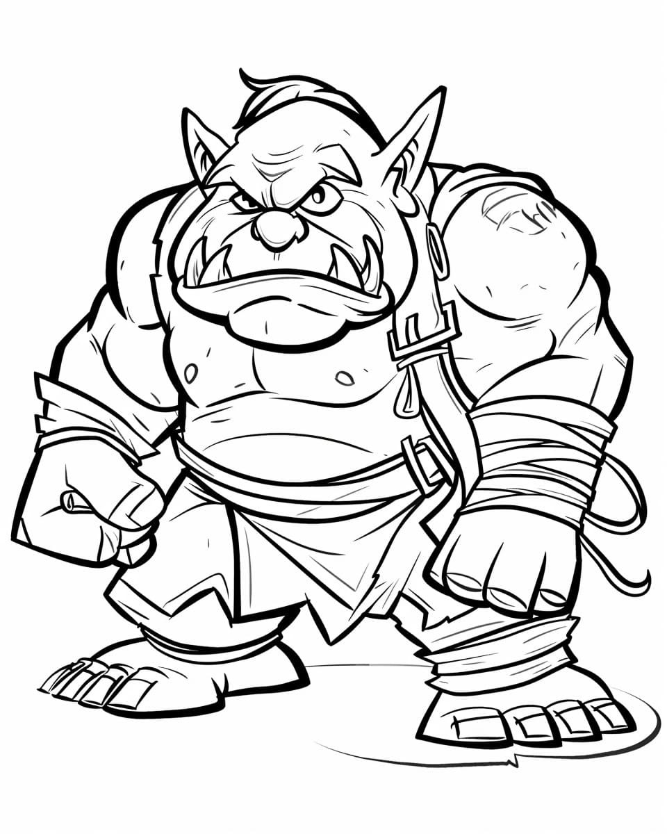 Desenhos de Orc Para Colorir