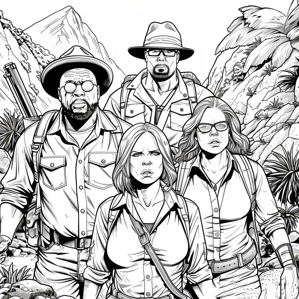 Desenhos de Desenhe imprimível Jumanji para colorir