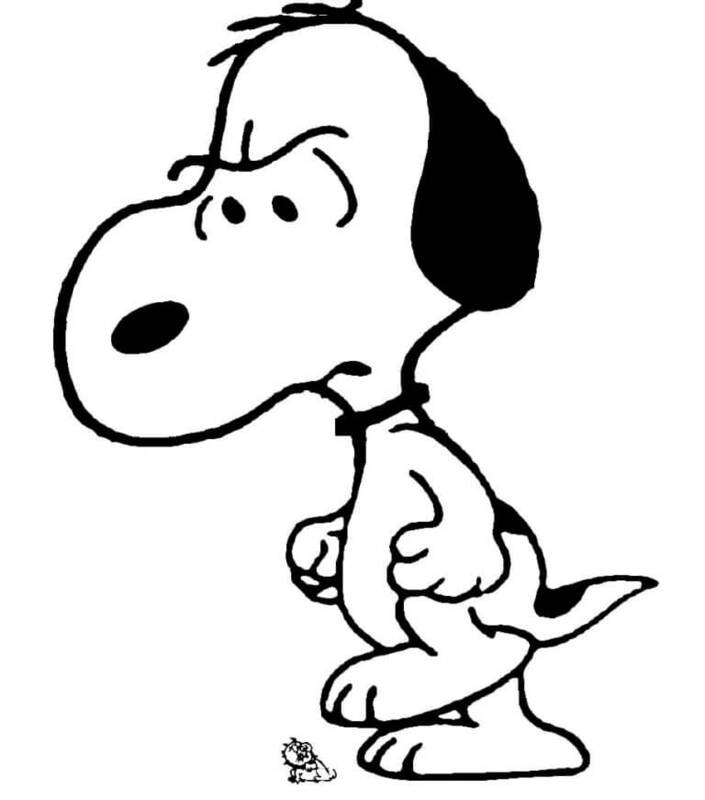 Desenhos de Desenhe o Snoopy Maligno para colorir