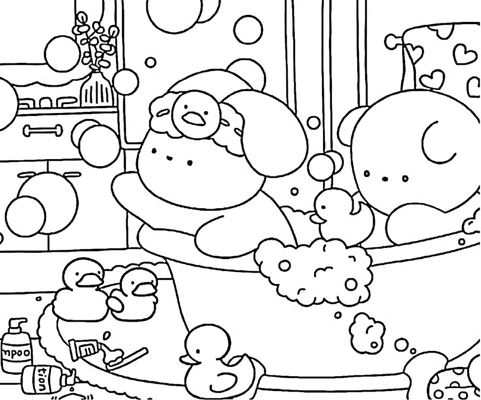 Desenhos de Desenho Bobbie Goods Banheiro para colorir