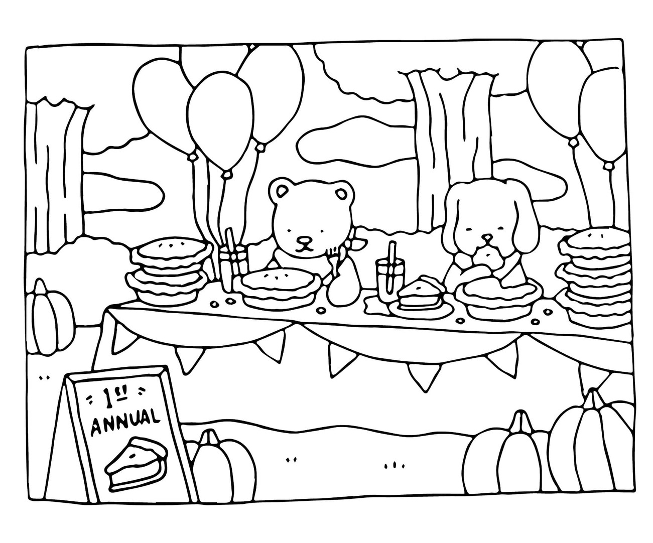 Desenhos de Desenho Bobbie Goods concurso de comer para colorir