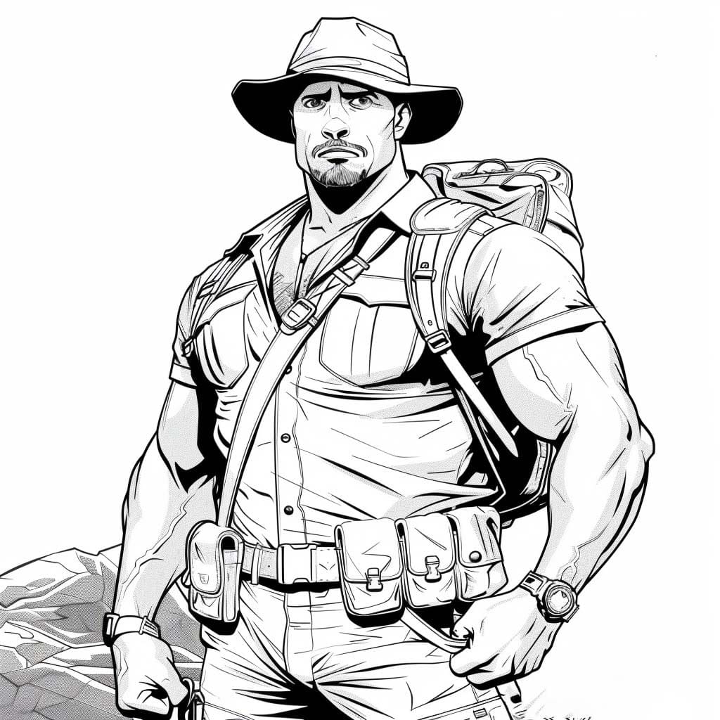 Desenhos de Desenho Personagens de Jumanji para colorir