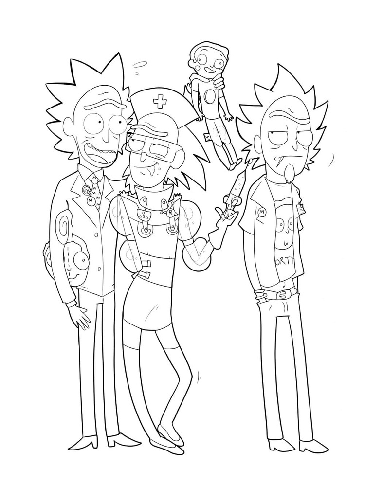 Desenhos de Desenho Rick e Morty 11 para colorir