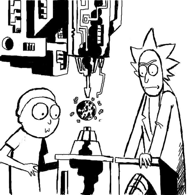 Desenhos de Desenho Rick e Morty 12 para colorir