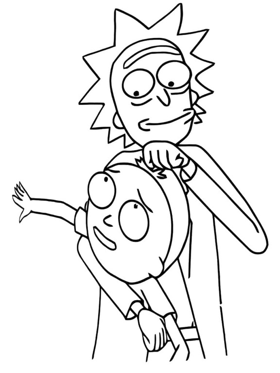 Desenhos de Desenho Rick e Morty 15 para colorir