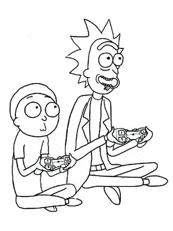 Desenhos de Desenho Rick e Morty 9 para colorir